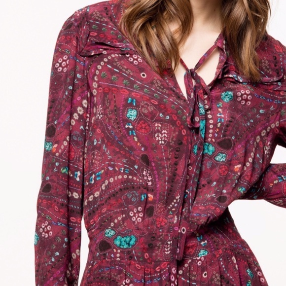 ZADIG & VOLTAIRE Psyche Remus Red Dress EUC - Picture 3 of 16